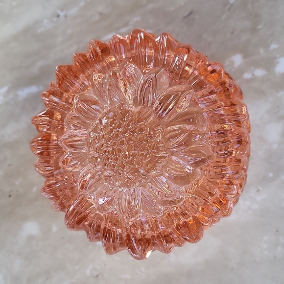 Vintage Handmade Ingrid Malachite crystal trinket box with lid - Picture 4 of 9